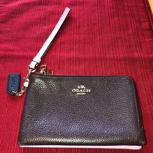 Coach Double Zip Wristlet
